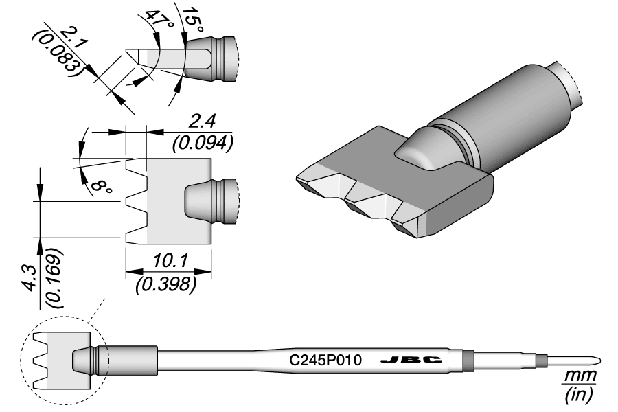 C245P010 - Multipad Blade Cartridge 7.1